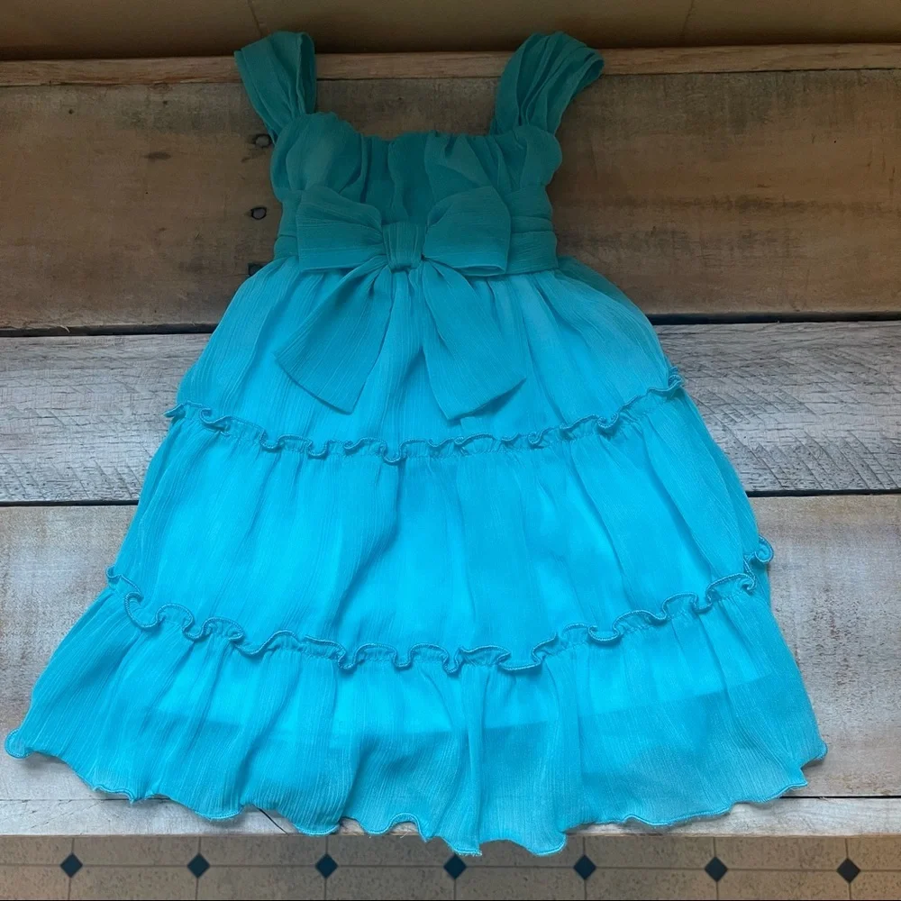 Koala Kids Blue Tiered Sundress​